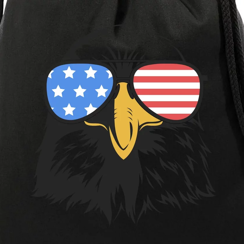 Eagle Sunglass Drawstring Bag