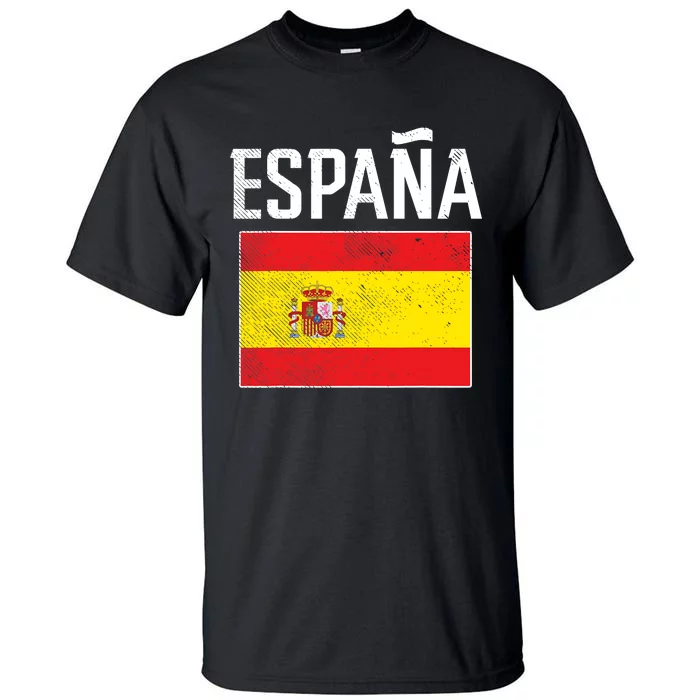 Espana Spain Flag Spanish Soccer Boys Tall T-Shirt