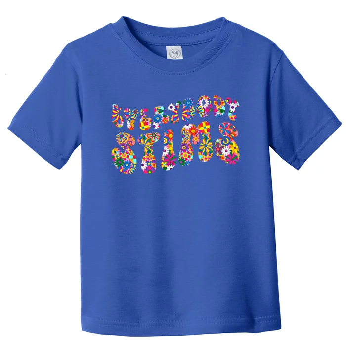 Everybody Stims Floral Neurodiversity Acceptance Sped Autism Gift Toddler T-Shirt