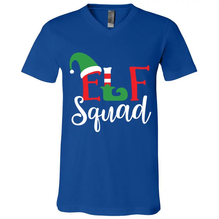 Elf Squad Funny Christmas Matching Top Cool Gift V-Neck T-Shirt