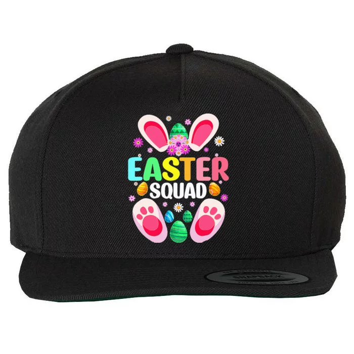 Easter Squad Family Matching Cute Easter Bunny Egg Hunting Wool Snapback Cap