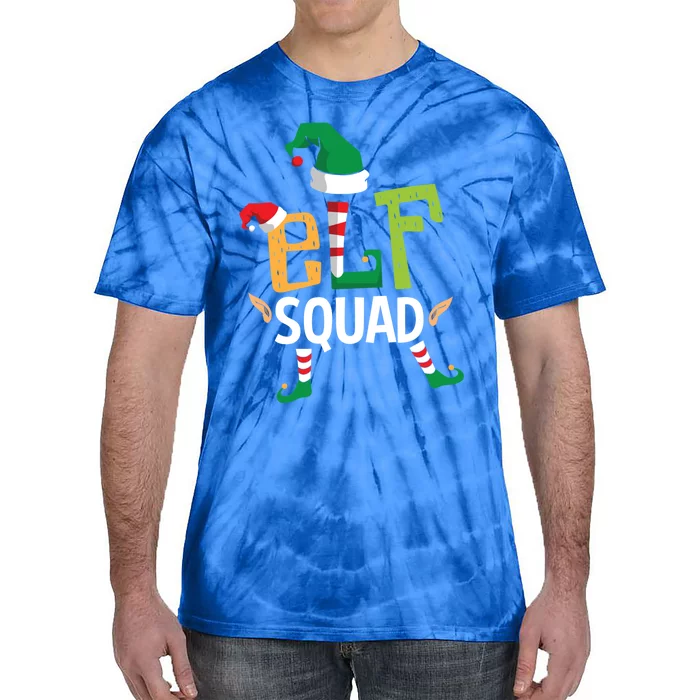 Elf Squad Funny Elves Family Christmas Matching Couple Xmas Great Gift Tie-Dye T-Shirt