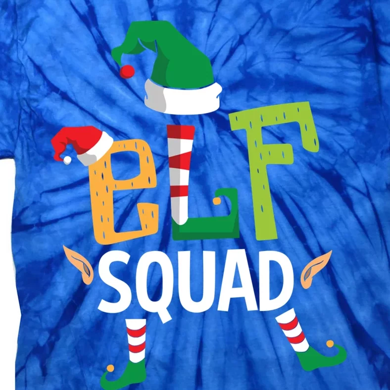 Elf Squad Funny Elves Family Christmas Matching Couple Xmas Great Gift Tie-Dye T-Shirt