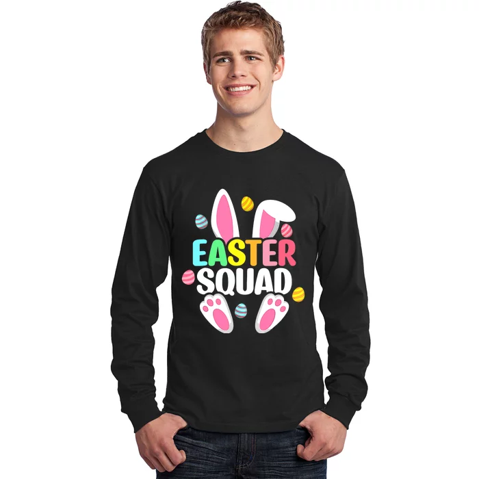 Easter Squad Family Matching Easter Day Bunny Egg Hunt Group Long Sleeve Shirt