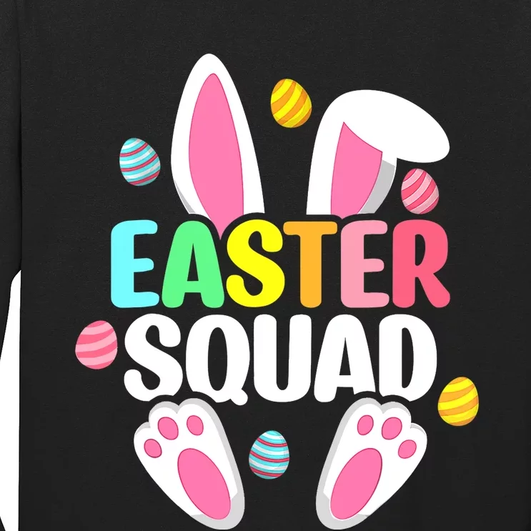 Easter Squad Family Matching Easter Day Bunny Egg Hunt Group Long Sleeve Shirt