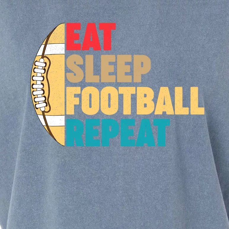 Eat Sleep Football Repeat For Teens Boy Girl Wo Garment-Dyed Women's Muscle Tee