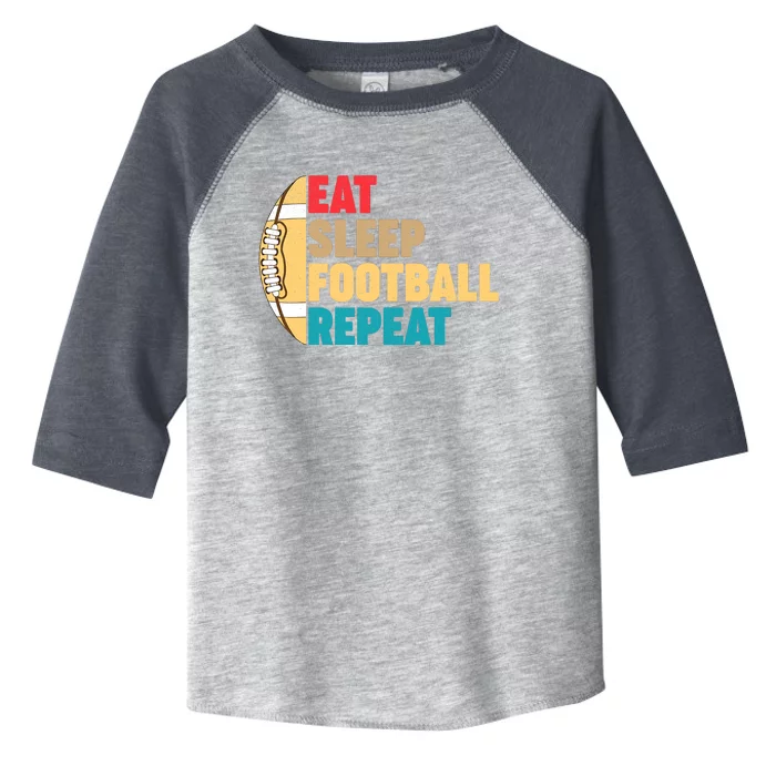 Eat Sleep Football Repeat For Teens Boy Girl Wo Toddler Fine Jersey T-Shirt