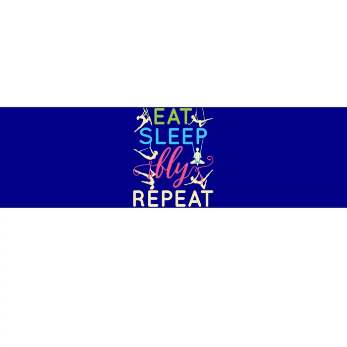 Eat Sleep Fly Repeat Cool Aerial Yoga Silks Gift Bumper Sticker