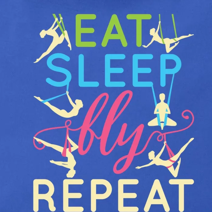 Eat Sleep Fly Repeat Cool Aerial Yoga Silks Gift Zip Tote Bag