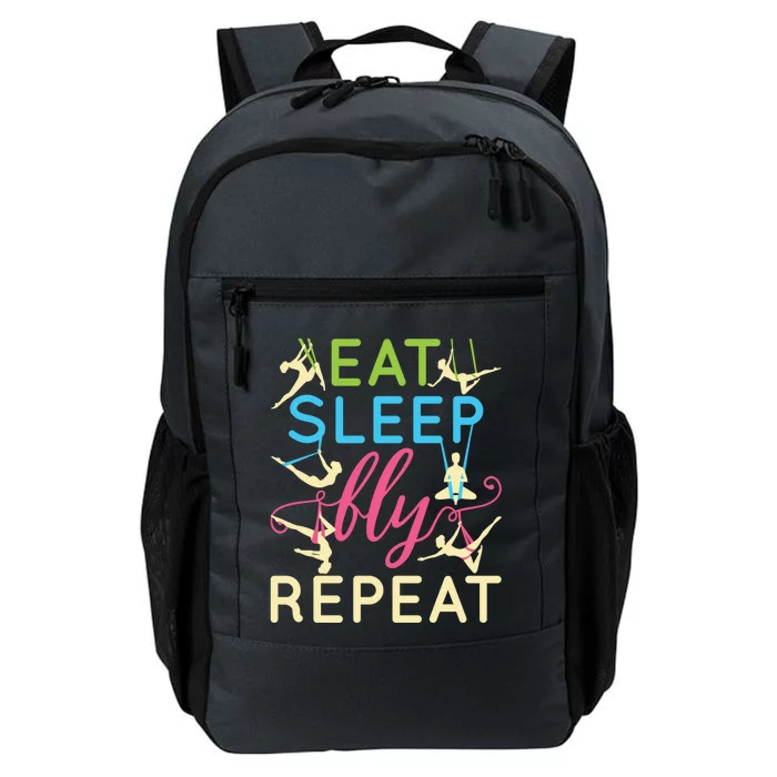 Eat Sleep Fly Repeat Cool Aerial Yoga Silks Gift Daily Commute Backpack