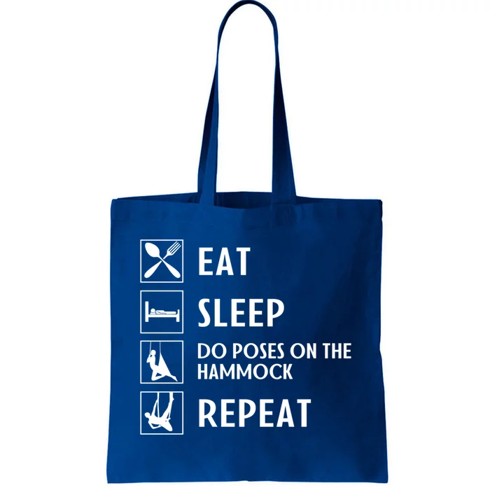 Eat Sleep Flying Yoga Repeat Aerial Yoga Humor Gift Tote Bag