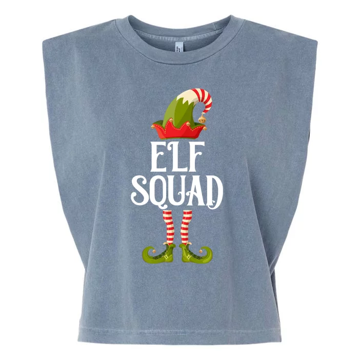 Elf Squad Festive Christmas Holiday Garment-Dyed Women's Muscle Tee