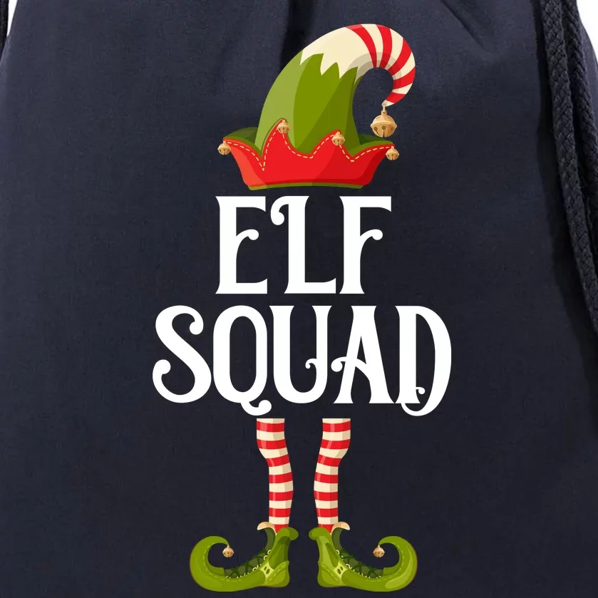 Elf Squad Festive Christmas Holiday Drawstring Bag