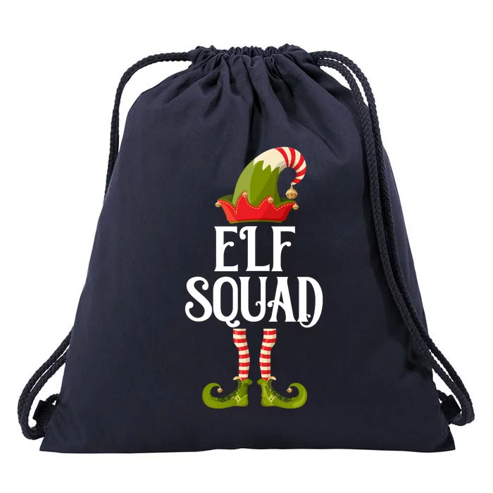 Elf Squad Festive Christmas Holiday Drawstring Bag