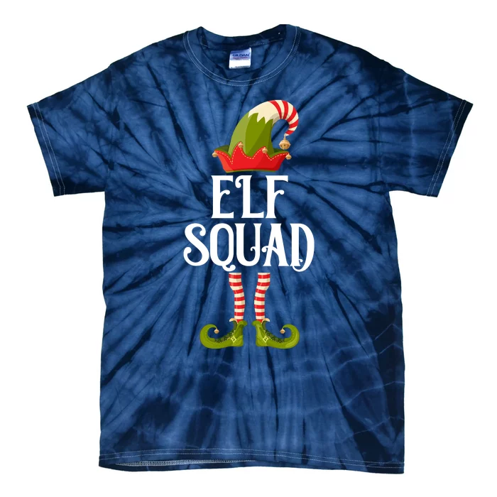 Elf Squad Festive Christmas Holiday Tie-Dye T-Shirt