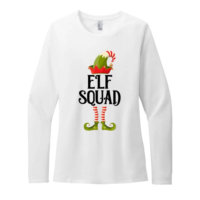 Elf Squad Festive Christmas Holiday Womens CVC Long Sleeve Shirt