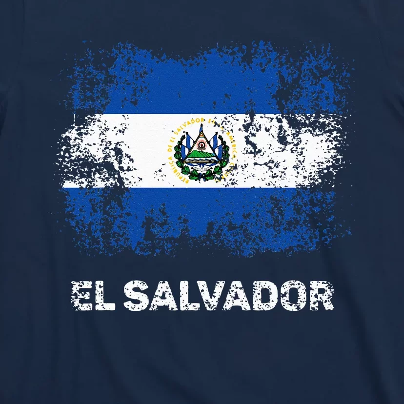 El Salvadoran Flag Patriotic El Salvador Flag T-Shirt