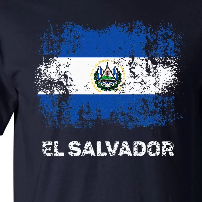 El Salvadoran Flag Patriotic El Salvador Flag Tall T-Shirt