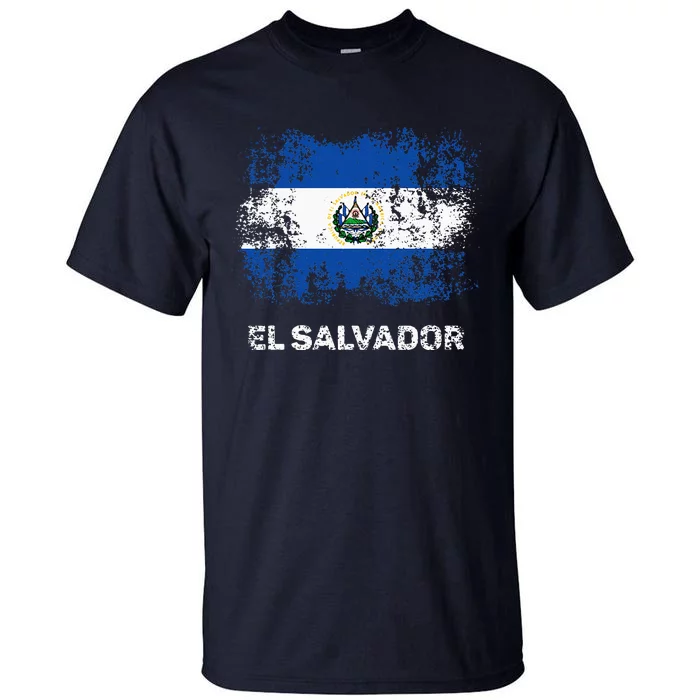 El Salvadoran Flag Patriotic El Salvador Flag Tall T-Shirt