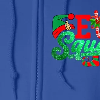 Elf Squad Funny Family Christmas Matching Pajamas Xmas Cute Gift Full Zip Hoodie