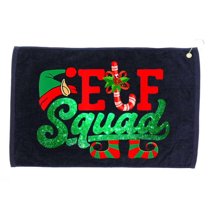 Elf Squad Funny Family Christmas Matching Pajamas Xmas Cute Gift Grommeted Golf Towel