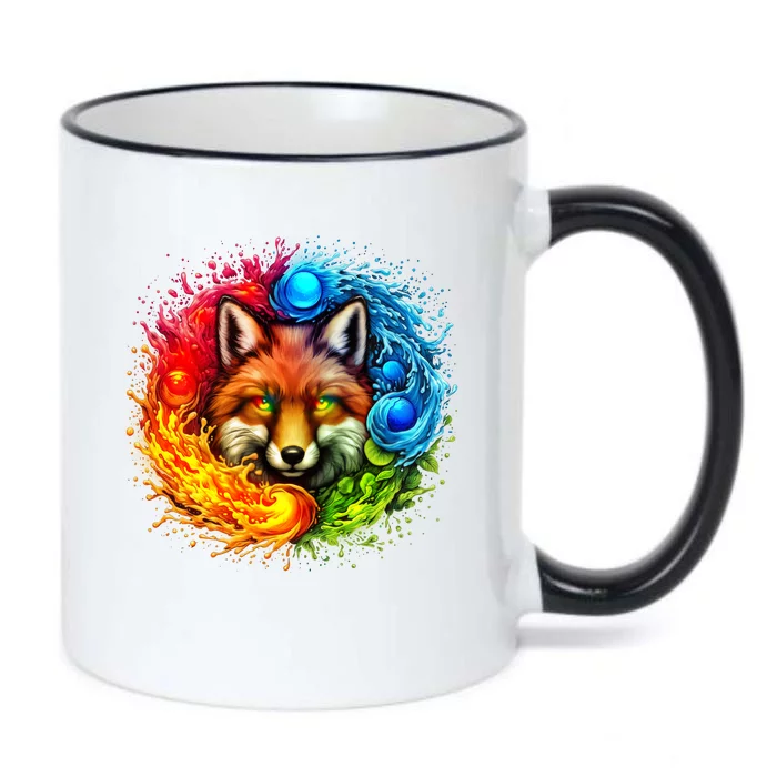 Elemental Seasons Fox Black Color Changing Mug