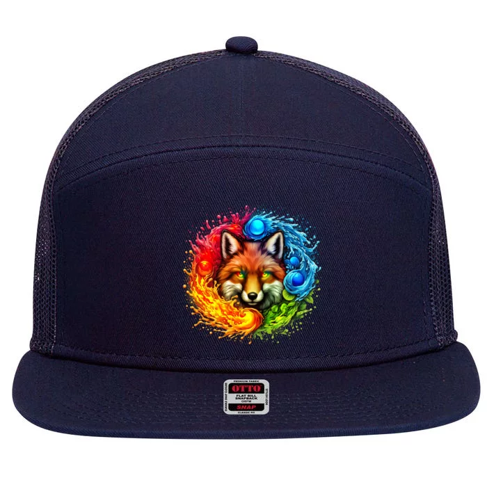 Elemental Seasons Fox 7 Panel Mesh Trucker Snapback Hat