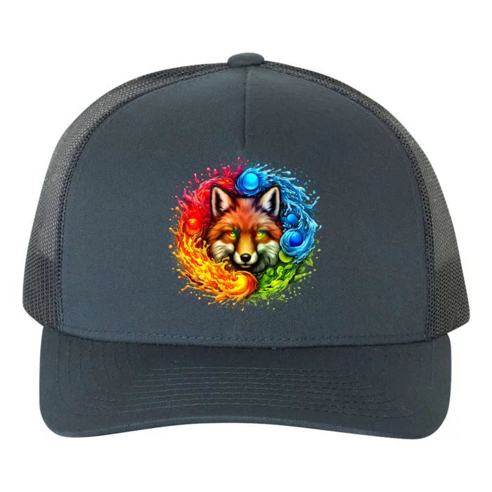 Elemental Seasons Fox Yupoong Adult 5-Panel Trucker Hat