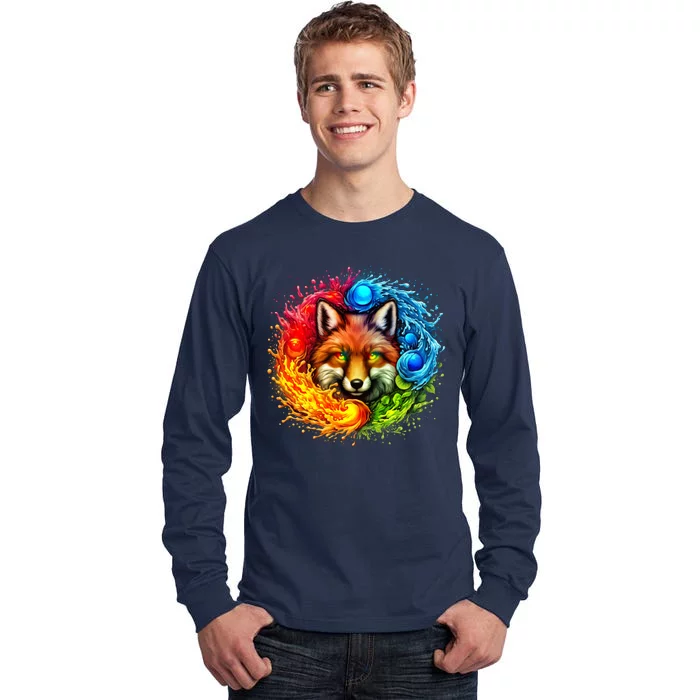 Elemental Seasons Fox Tall Long Sleeve T-Shirt