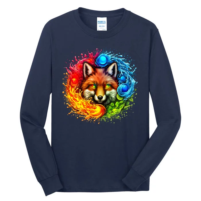 Elemental Seasons Fox Tall Long Sleeve T-Shirt