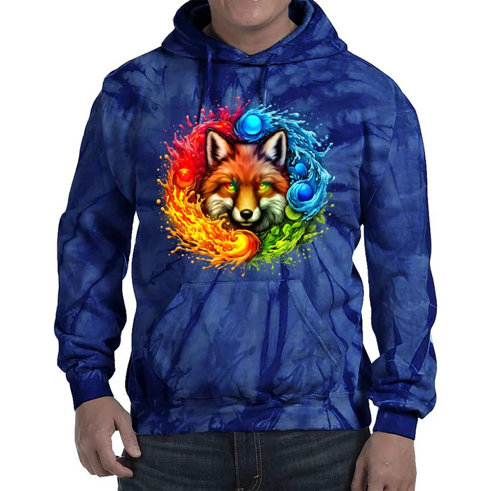 Elemental Seasons Fox Tie Dye Hoodie