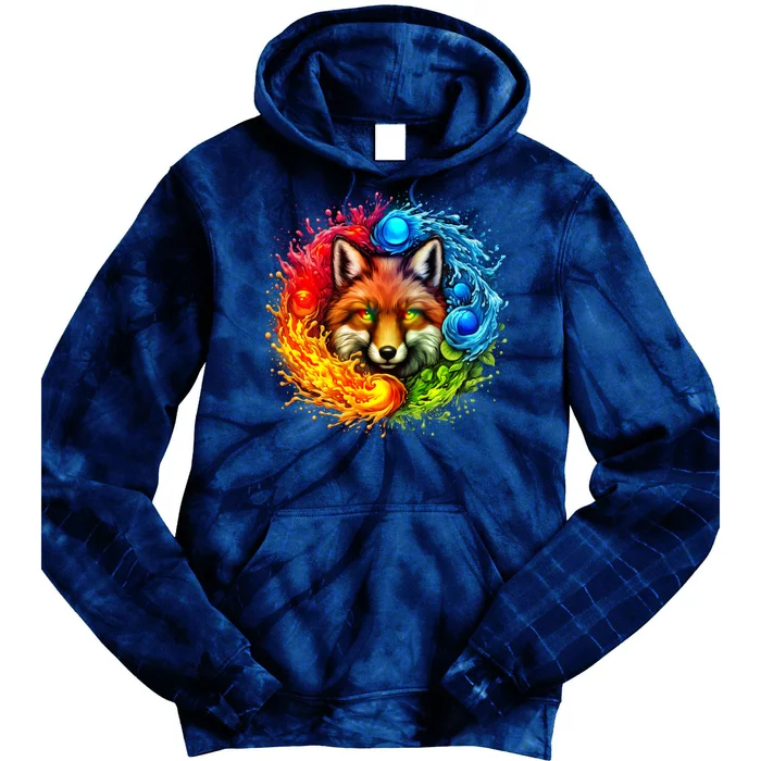 Elemental Seasons Fox Tie Dye Hoodie