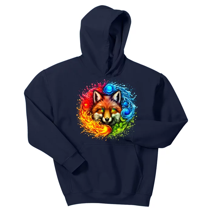 Elemental Seasons Fox Kids Hoodie