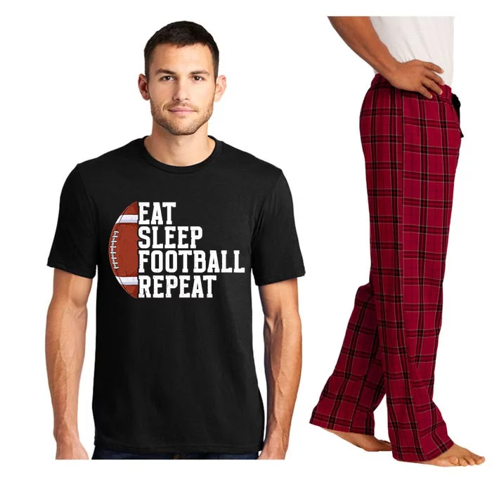 Eat Sleep Football Repeat Football Player Football Pajama Set