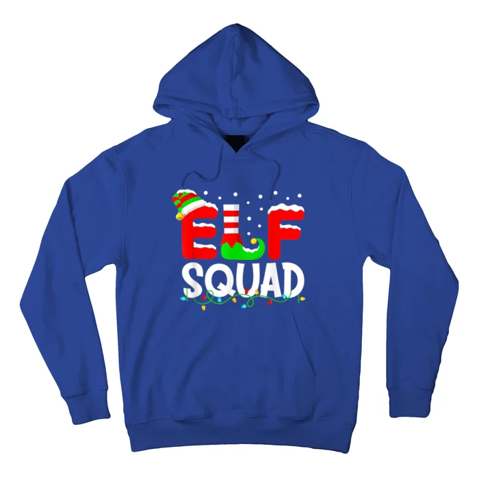 Elf Squad Funny Group Family Matching Christmas Pajamas Xmas Gift Hoodie