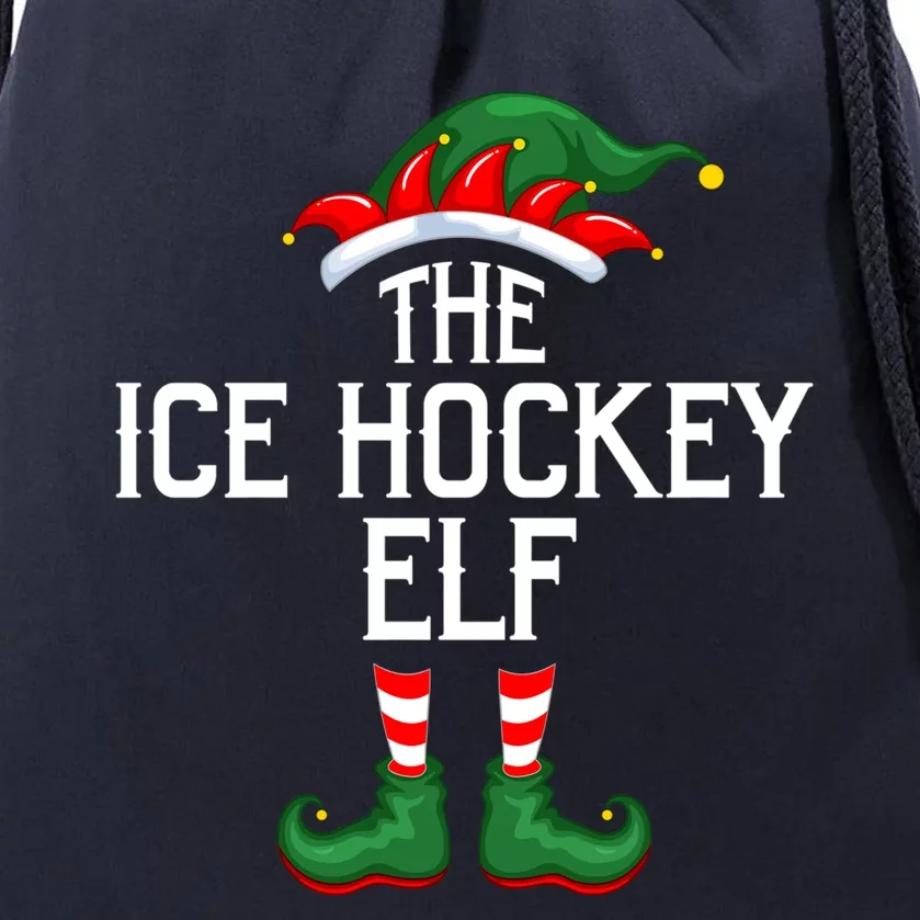 Elf Squad Family Matching The Ice Hockey Elf Christmas Cute Gift Drawstring Bag