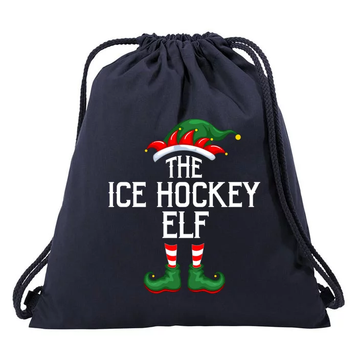 Elf Squad Family Matching The Ice Hockey Elf Christmas Cute Gift Drawstring Bag