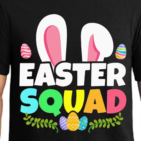 Easter Squad Family Matching Bunny Ears Egg Hunting Pajama Set