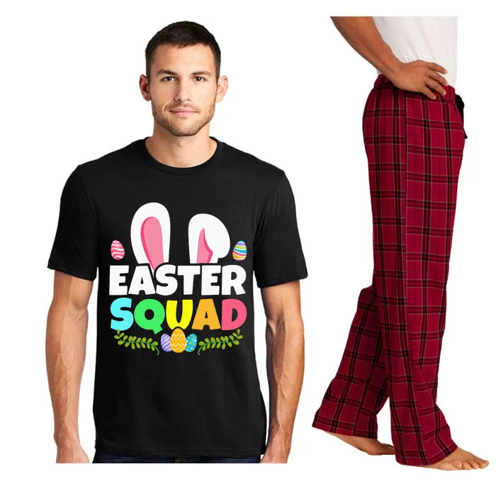 Easter Squad Family Matching Bunny Ears Egg Hunting Pajama Set