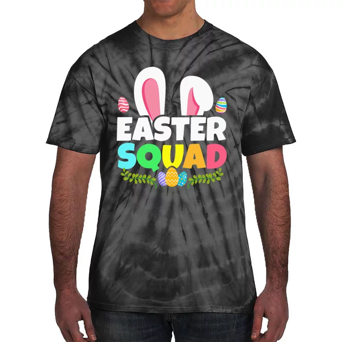 Easter Squad Family Matching Bunny Ears Egg Hunting Tie-Dye T-Shirt