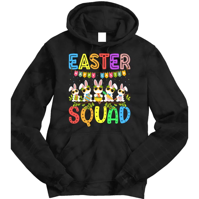 Easter Squad Family Matching Easter Day Bunny Egg Hunt Group Tie Dye Hoodie