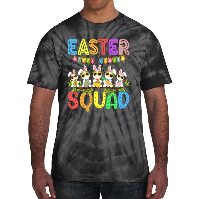 Easter Squad Family Matching Easter Day Bunny Egg Hunt Group Tie-Dye T-Shirt