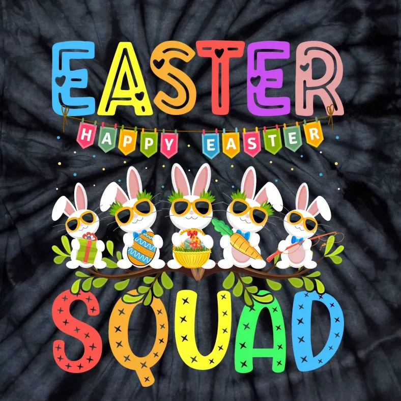 Easter Squad Family Matching Easter Day Bunny Egg Hunt Group Tie-Dye T-Shirt