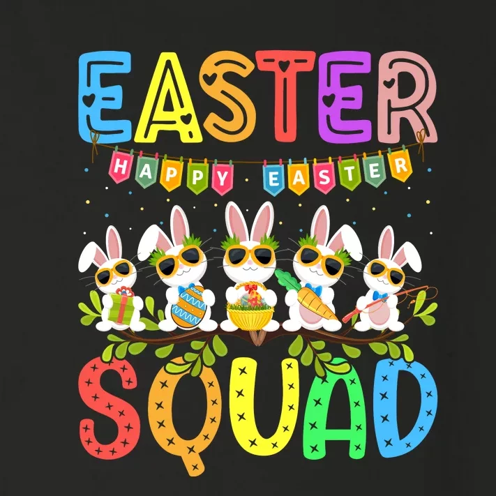 Easter Squad Family Matching Easter Day Bunny Egg Hunt Group Toddler Long Sleeve Shirt