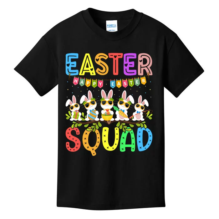 Easter Squad Family Matching Easter Day Bunny Egg Hunt Group Kids T-Shirt