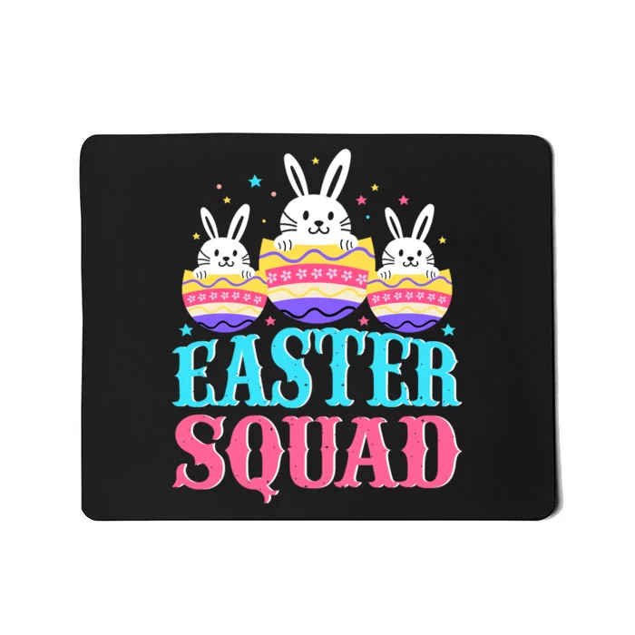 Easter Squad Family Matching Easter Day Bunny Egg Hunt Group Mousepad