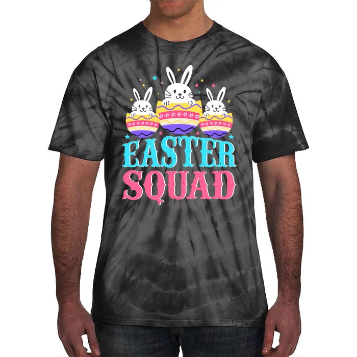 Easter Squad Family Matching Easter Day Bunny Egg Hunt Group Tie-Dye T-Shirt