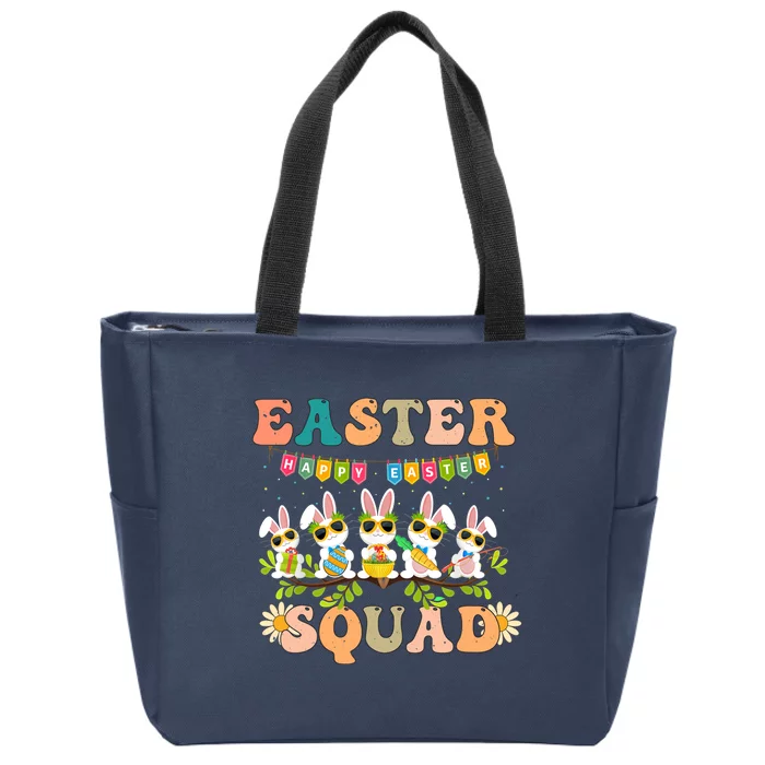 Easter squad funny easter Zip Tote Bag