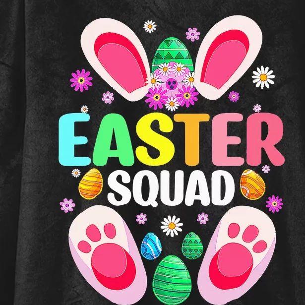 Easter Squad Family Matching Cute Easter Bunny Hooded Wearable Blanket