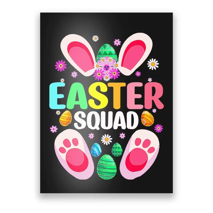 Easter Squad Family Matching Cute Easter Bunny Poster